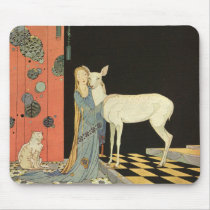 She threw her arms around the neck of Bonnie-Biche Mouse Pads