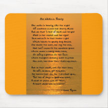 She Walks In Beauty/Cape May Sunset Mousepad