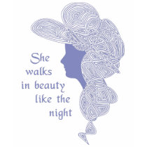 She Walks in Beauty Like the Night t-shirts