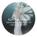 She Walks on Water - Fantasy/Fae Address Labels stickers