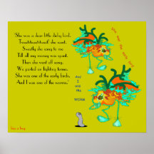 'She was the Early Bird'  Poster (small)