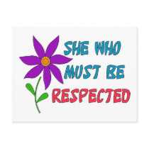 She Who Must Be Respected Postcards