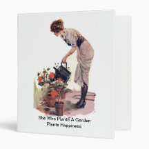She Who Plants A Garden Plants Happiness Binder