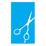 Shears Barber/Cosmetologist Business Card (Cyan)