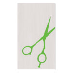 Shears Barber/Cosmetologist Business Card (Green)