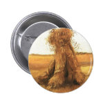 Sheaves of Wheat in a Field, van Gogh Buttons