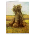 Sheaves of Wheat, van Gogh, Vintage Impressionism Card