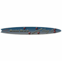 SheckShe* Bonini Beach Surfboards Hang 8 Moon Dog Photo Cut Outs