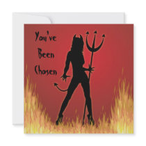 SheDevil Fire Personalized Invitations