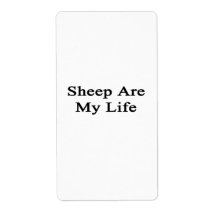 Sheep Are My Life Custom Shipping Labels