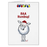 Sheep Christmas BAA Humbug Greeting Card