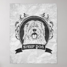 SHEEP DOG (3) PRINT