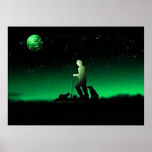 "Sheep Herder Green"~Poster