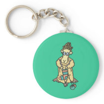 Sheep Knitting Keychain