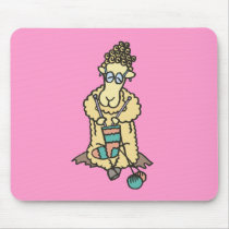 Sheep Knitting Mousepad