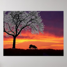 Sheep on the horizon 2...Border Collie Poster