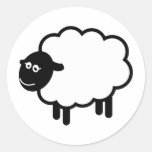 Sheep Round Stickers