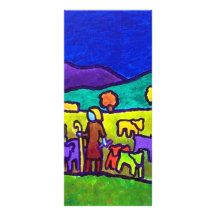 Sheep Roundup by Piliero Rack Card Design