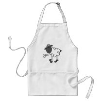 Sheep Says Baa Tshirts and Gifts Aprons
