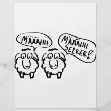 sheep schafe määähhh määhhh selber ! flyers