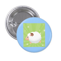 Sheep Sheeps Mammals White Cute Animal Button