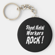 Sheet Metal Workers Rock! Keychain