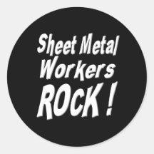 Sheet Metal Workers Rock! Sticker
