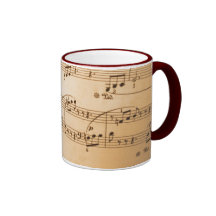 Sheet Music Coffee Mug