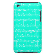 Sheet Music iPod Touch Turquoise iPod Touch Case-Mate Case