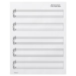 Sheet Music - Piano & Vocal (Write your own music) flyers
