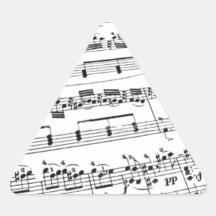 Sheet Music Triangle Stickers