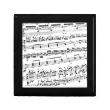 Sheet Music Trinket Box