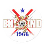 Sheet of 20 1966 England football stickers