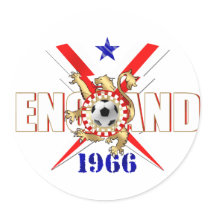 Sheet of 20 1966 England football stickers