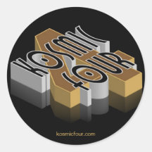 Sheet of    KOSMIC FOUR   Stickers