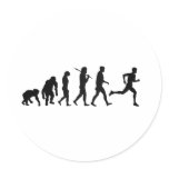 Sheet of runners stickers for running clubs