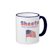 Sheets for Congress Patriotic American Flag Coffee Mugs