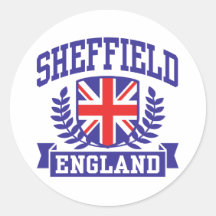 Sheffield Round Stickers
