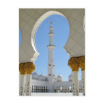 Sheikh Zayed Grand Mosque Prayer Yard Arch Postcard