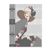 Shelby, 1930s Lady in Grey and Rose