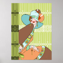 Shelby, 1930s Lady in Kiwi and Brown