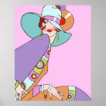 Shelby, Madame des années 1920 en lilas et lavande Poster