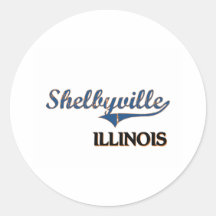 Shelbyville Illinois City Classic Stickers