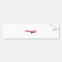 Shelbyville Indiana Classic Design Bumper Stickers