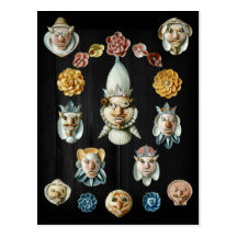 Shell faces post card