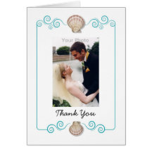 Shell Swirl Thank You Photo Card