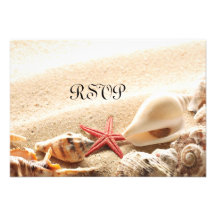 Shells and Starfish RSVP Card