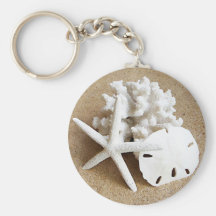 Shells in the Sand Key Chains