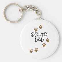 Sheltie Dad Key Chain