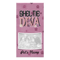 Sheltie DIVA Photo Greeting Card